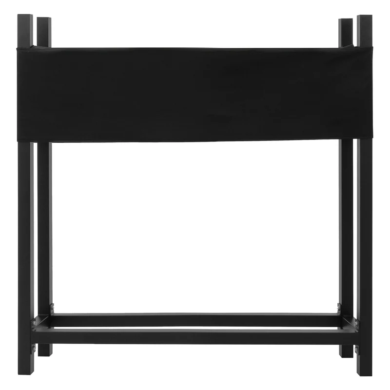 Kaminholzregal mit Abdeckung 113x25x115 cm Anthrazit aus Stahl ML-Design