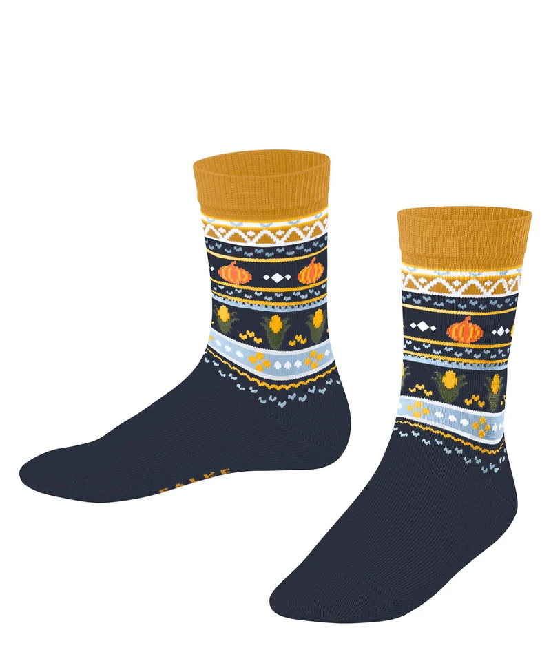 FALKE Pumpkin Fair Isle Kinder