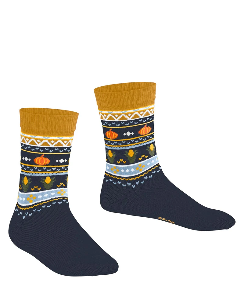 FALKE Pumpkin Fair Isle Kinder