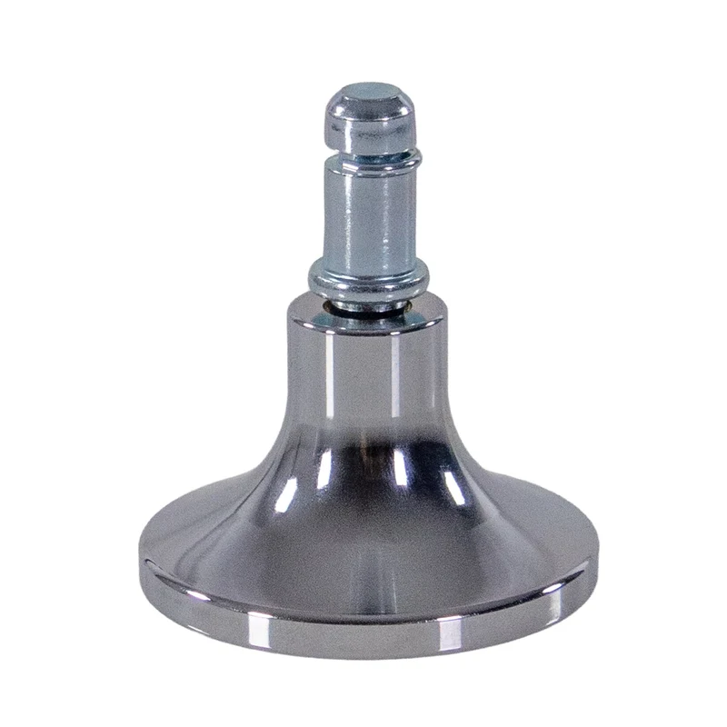B-Ware hjh OFFICE Bodengleiter STAND C Stuhlrollen Gleiter Aluminium Silber Stuhl 989