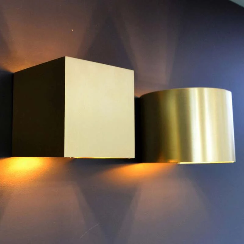 B-Ware Wandleuchte Wandlampe Lucide LED Leuchte Xio Gold Aluminium SIEHE TEXT/FOTO