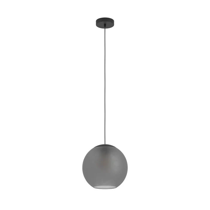 B-Ware Eglo Pendelleuchte Hängeleuchte Glas grau matt Arangona Wohnzimmer Esszimmer