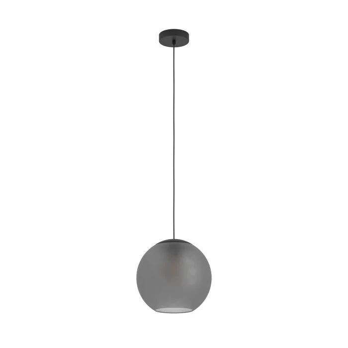 B-Ware Eglo Pendelleuchte Hängeleuchte Glas grau matt Arangona Wohnzimmer Esszimmer