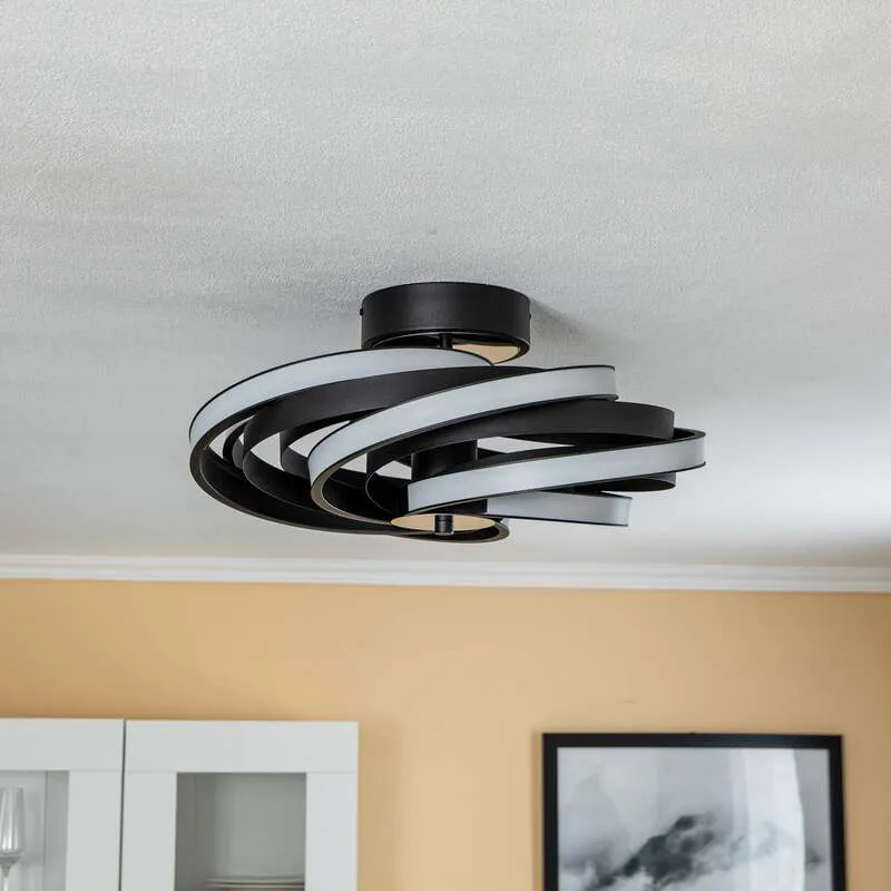 B-Ware Deckenleuchte Lampe LED Zoya schwarz Metall warmweiß dimmbar IP20 Zoya