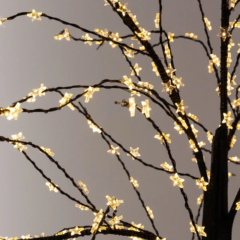 LED-Baum 120cm mit 480 warmweißen LEDs Künstlicher Weihnachtsbaum mit Lichterkette