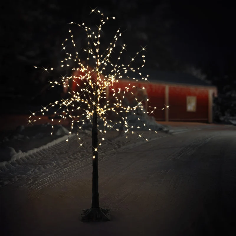 LED-Baum 120cm mit 480 warmweißen LEDs Künstlicher Weihnachtsbaum mit Lichterkette
