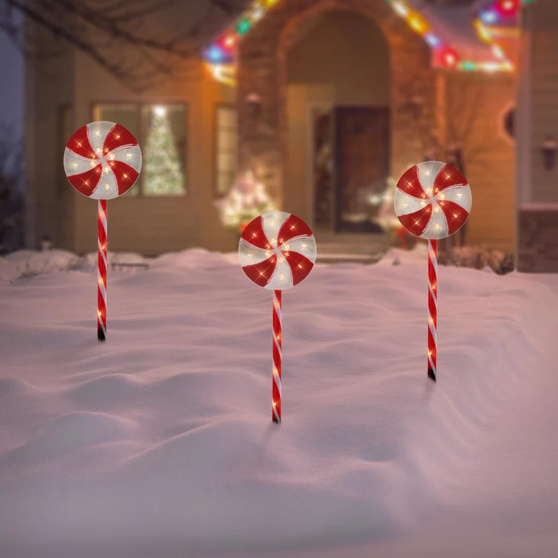 LED Lolly Lichterkette Weihnachtslichterkette wasserdicht mit Timer und verschiedenen Leuchtmodis