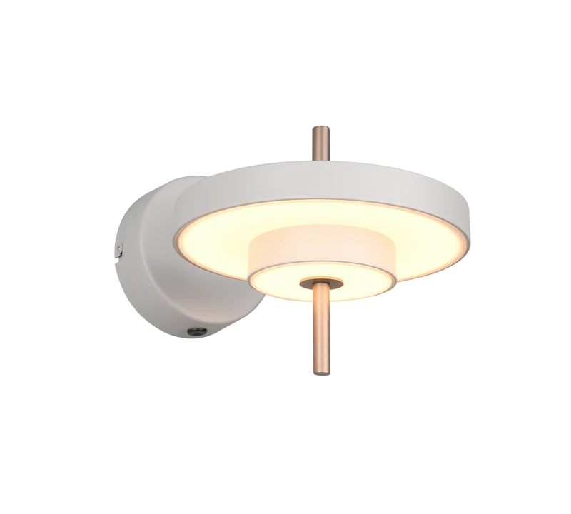 B-Ware Trio Wandleuchte Wandlampe LED KEATON Metall Warm Grey Schalter FLEXconnect