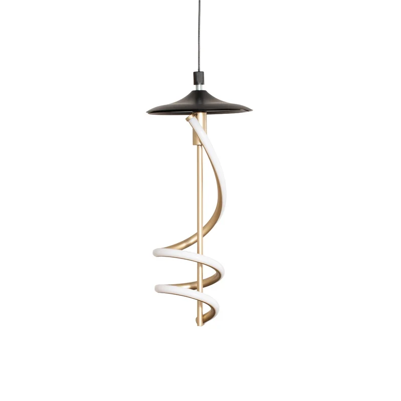 B-Ware ONLI Pendelleuchte Hängeleuchte LED Glas rauchgrau Lilly Wohnzimmer 4000 K 28 cm