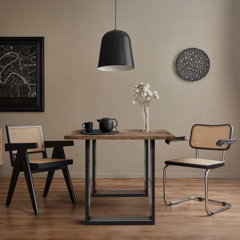 2x Tischbeine Tischkufen aus Vierkantprofilen 60x72 cm Anthrazit pulverbeschichtete Stahl