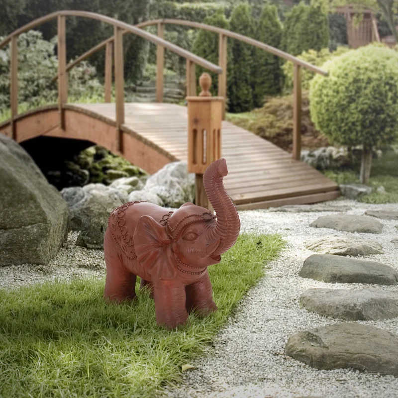 Deko Figur Elefant 36x19x39 cm Braun von ML-Design