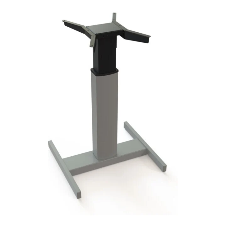 D-Ware STIER Tischgestell Rahmen elektrisch höhenverstellbar silber 80x80 cm DEFEKTWARE