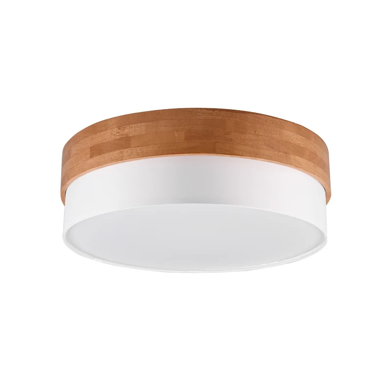 B-Ware Trio Lighting Deckenleuchte Lampe Deckenlampe Seasons Holz Braun Weiß 50 cm
