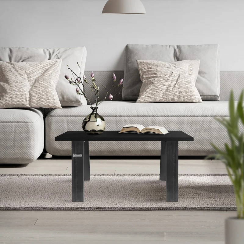 2er Set Tischbeine Bankkufen Loft 44x42 cm Industrial Profil 8x2cm Stahl U-Form ML-Design