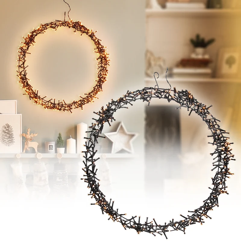 Lichterkranz 400 LEDs Warmweiß Ø48cm IP44