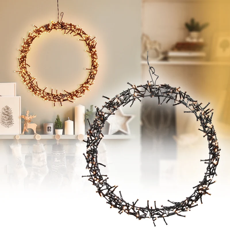 Lichterkranz 300 LEDs Warmweiß Ø 38cm IP44