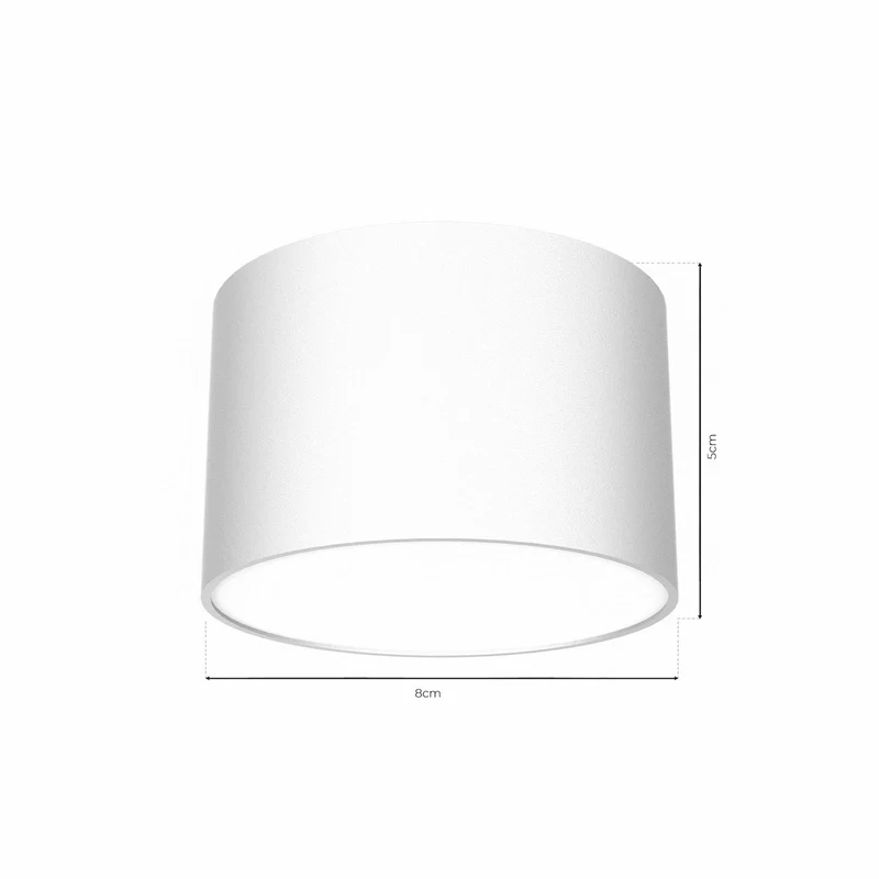 2x B-Ware Milagro Deckenleuchte Cloudy Deckenlampe Spotlampe Spotleuchte GX53 weiß 2 STÜCK
