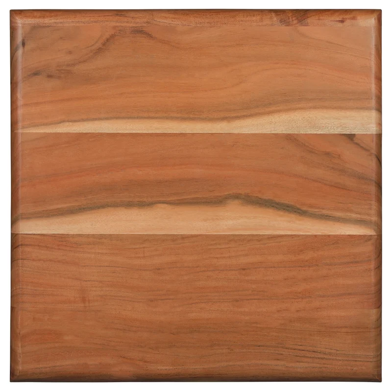 Beistelltisch 50x40x50 cm Schwarz/Natur aus Akazienholz und Metall WOMO-Design