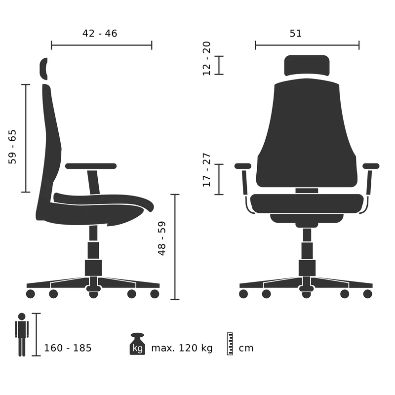 B-Ware hjh OFFICE Bürostuhl Chefsessel ERGOHUMAN Netzstoff blau SIEHE TEXT/FOTO