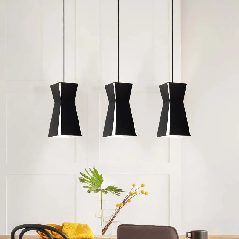 B-Ware EGLO Hängeleuchte Hängeleuchte Lampe Leuchte Valecrosia schwarz dreiflammig
