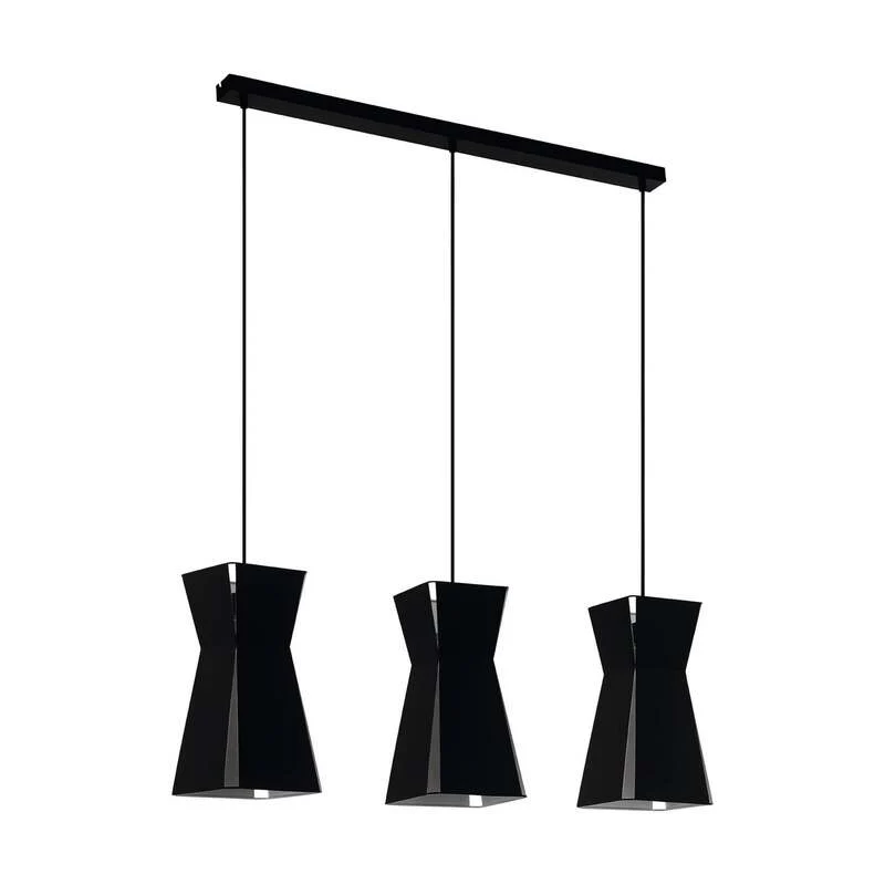 B-Ware EGLO Hängeleuchte Hängeleuchte Lampe Leuchte Valecrosia schwarz dreiflammig