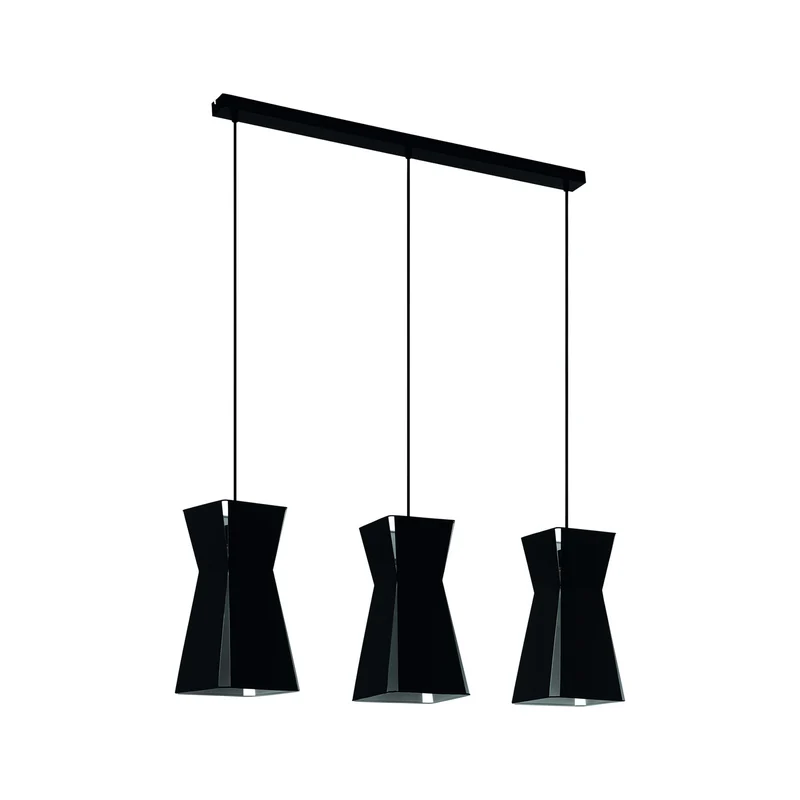 B-Ware EGLO Hängeleuchte Hängeleuchte Lampe Leuchte Valecrosia schwarz dreiflammig