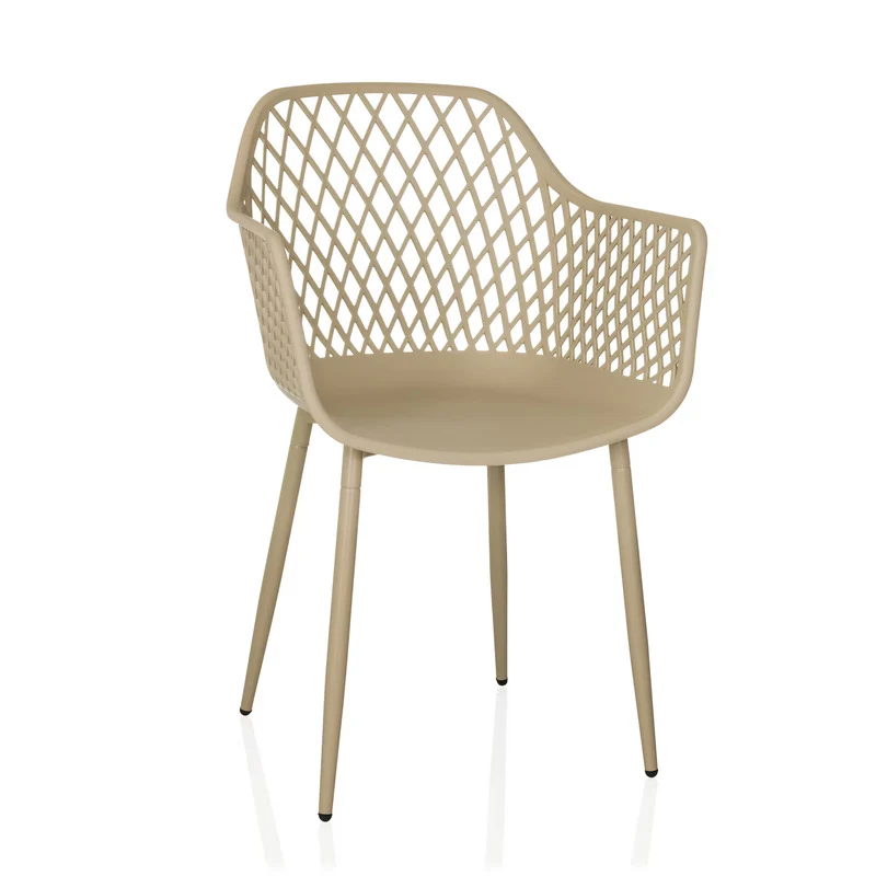 B-Ware hjh LIVING Stuhl Gartenstuhl BEGIO L Outdoorstuhl Kunststoff Beige SIEHE TEXT