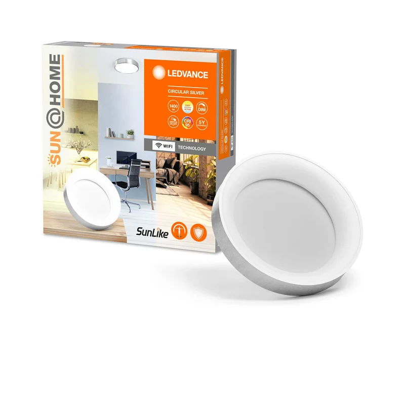 B-Ware LEDVANCE Deckenleuchte Lampe Circular LED Aluminium Weiß IP20 Nicht austauschbar