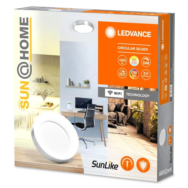 B-Ware LEDVANCE Deckenleuchte Lampe Circular LED Aluminium Weiß IP20 Nicht austauschbar