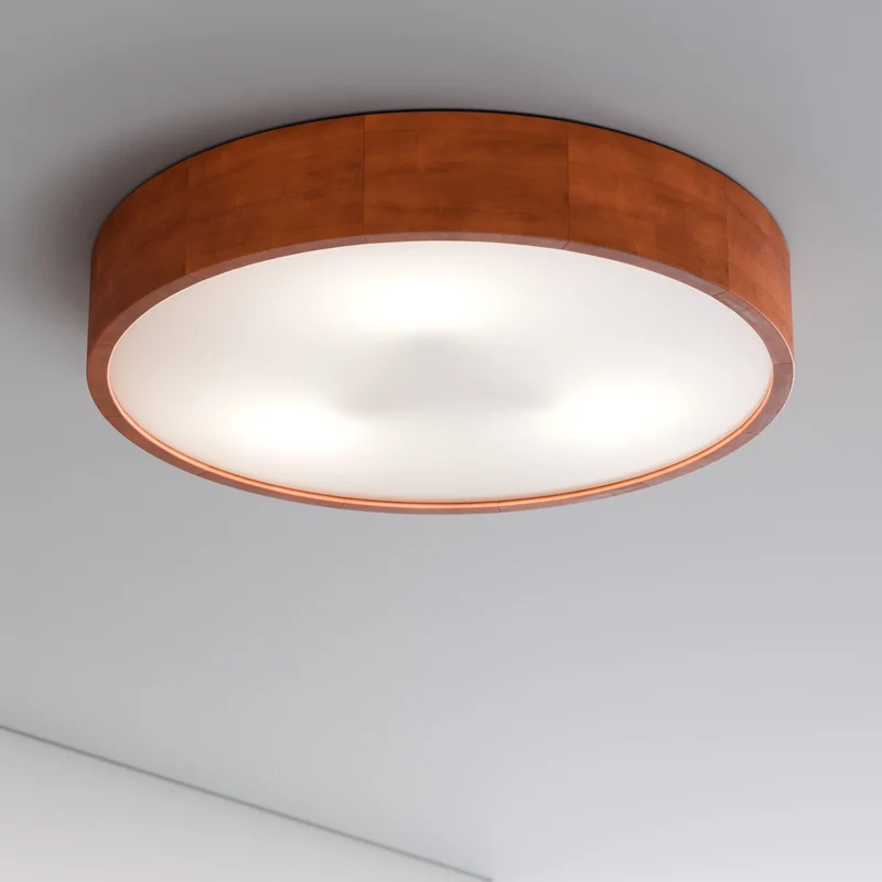 B-Ware Envostar Deckenleuchte Lampe Kerio Holz Glas Kiefer Rustikal Ø 47 cm E27 LED
