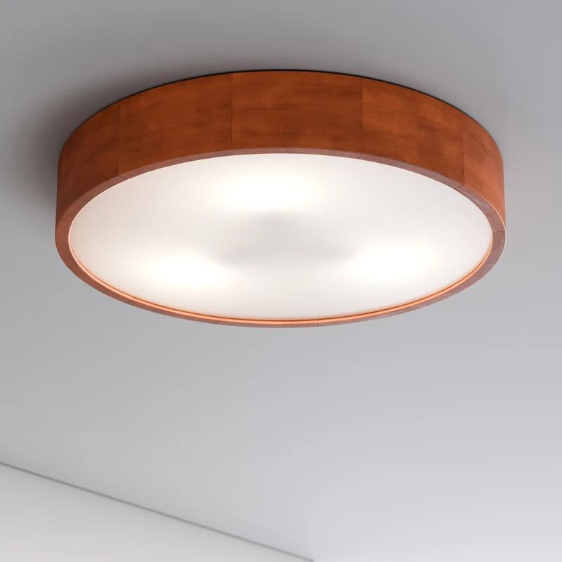 B-Ware Envostar Deckenleuchte Lampe Kerio Holz Glas Kiefer Rustikal Ø 47 cm E27 LED