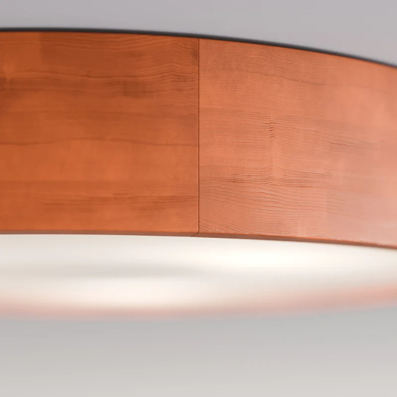 B-Ware Envostar Deckenleuchte Lampe Kerio Holz Glas Kiefer Rustikal Ø 47 cm E27 LED