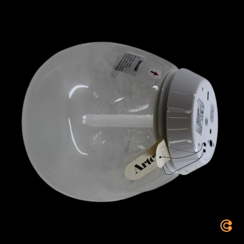 B-Ware Deckenleuchte Lampe Empatia LED Glas Weiß Transparent Leuchte Ø 26 cm Warmweiß