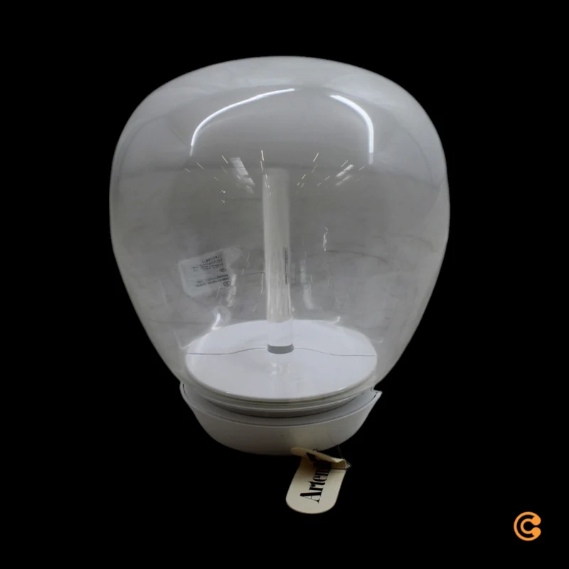 B-Ware Deckenleuchte Lampe Empatia LED Glas Weiß Transparent Leuchte Ø 26 cm Warmweiß
