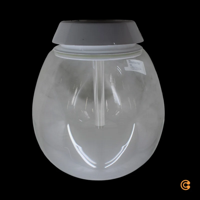 B-Ware Deckenleuchte Lampe Empatia LED Glas Weiß Transparent Leuchte Ø 26 cm Warmweiß