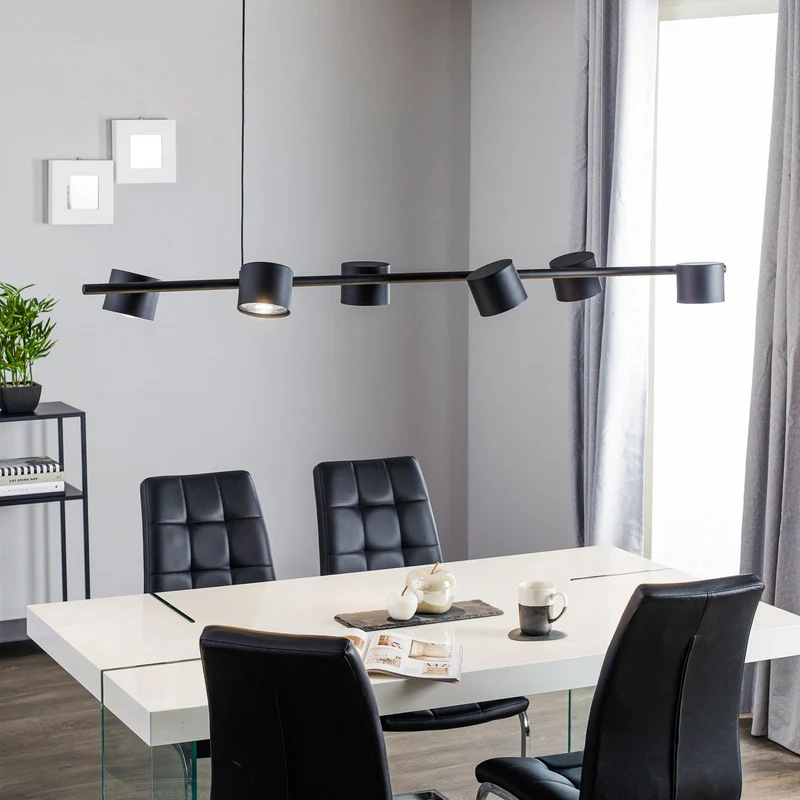 B-Ware Euluna Hängeleuchte Bot Deckenlampe Pendelleuchte Lampe 6-flammig GU10 schw738