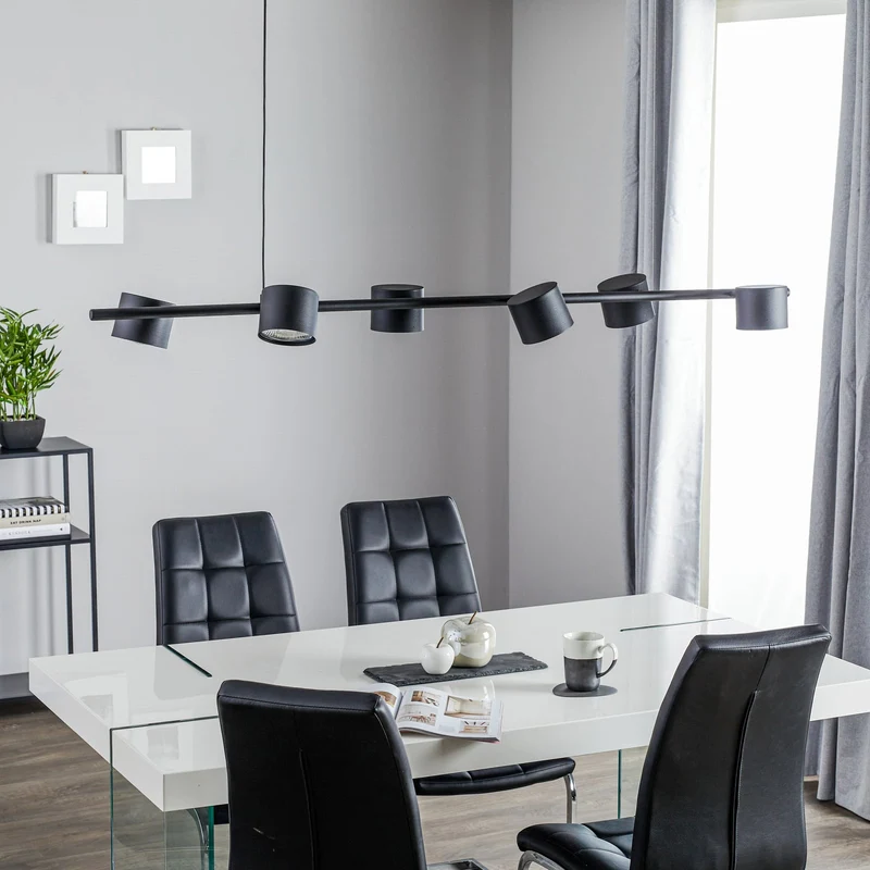 B-Ware Euluna Hängeleuchte Bot Deckenlampe Pendelleuchte Lampe 6-flammig GU10 schw738