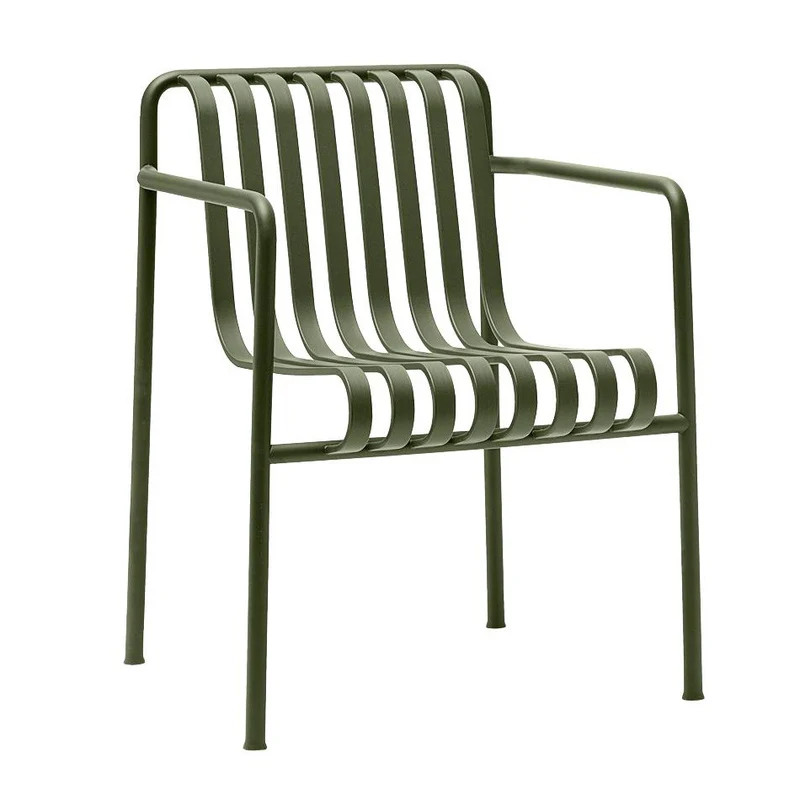 B-Ware HAY Palissade Dining Gartenstuhl Armlehnstuhl Stuhl Olivgrün SIEHE TEXT/FOTO