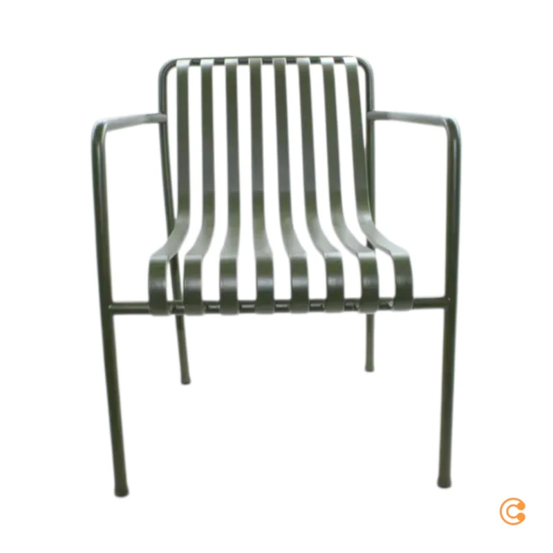 B-Ware HAY Palissade Dining Gartenstuhl Armlehnstuhl Stuhl Olivgrün SIEHE TEXT/FOTO