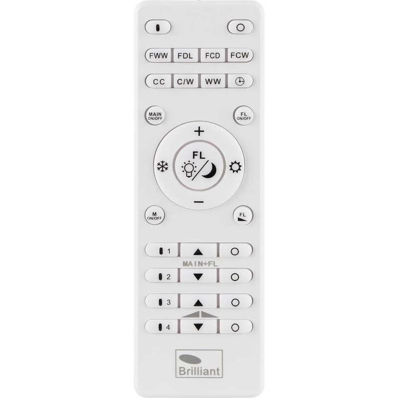 B-Ware Brilliant LED Deckenleuchte Laurice Fernbedienung Weiß Aufbau Panel 40cm CCT 24W