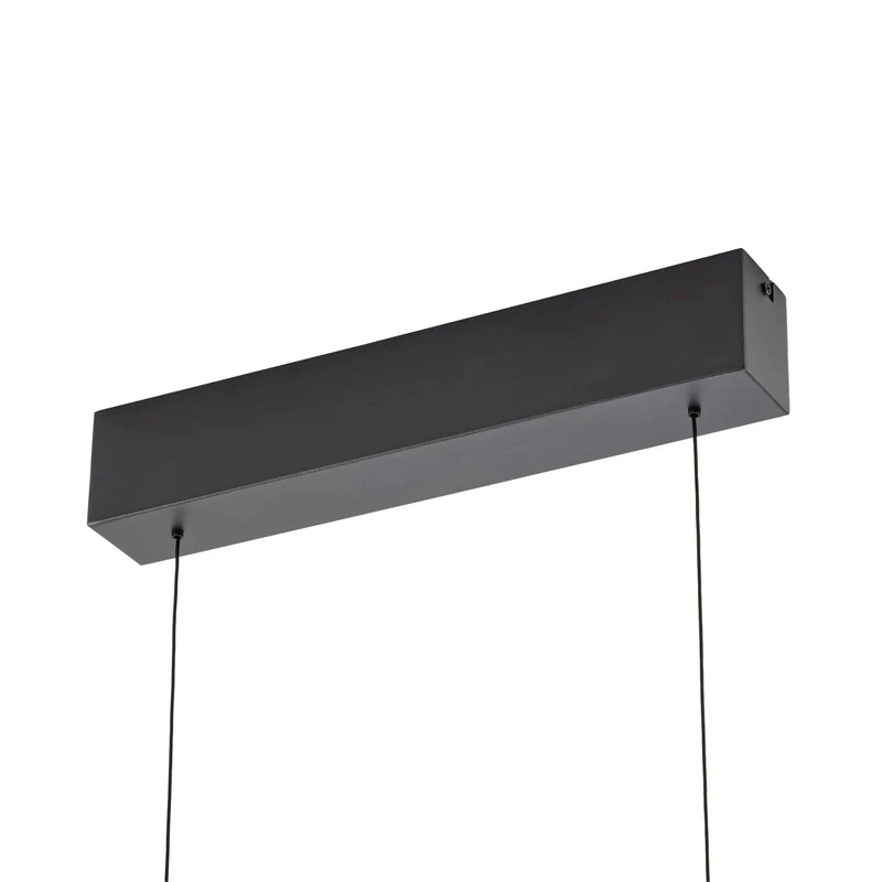 B-Ware Quitani Pendelleuchte Hängelampe LED Eiche Schwarz dimmbar Esszimmer Beleuchtung