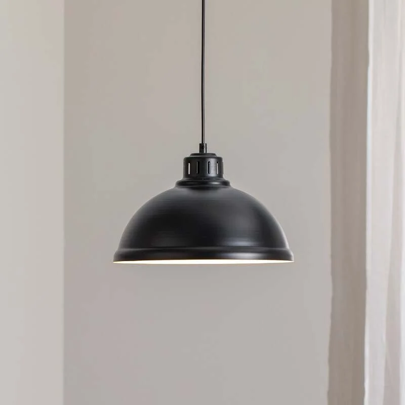 B-Ware Hängeleuchte Pendelleuchte Sven Big Schwarz Stahl E27 Lampe Leuchte Esszimmer