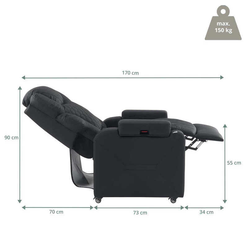 B-Ware hjh OFFICE Loungesessel Sessel Game Sport RX Kunstleder Armlehnen Schwarz