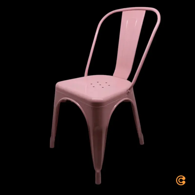 B-Ware hjh OFFICE Stuhl Bistrostuhl Sitzgelegenheit rosa stapelbar Gastronomie787
