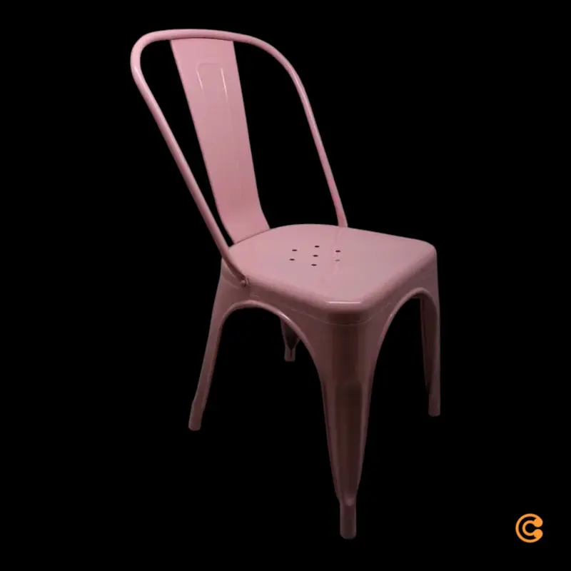 B-Ware hjh OFFICE Stuhl Bistrostuhl Sitzgelegenheit rosa stapelbar Gastronomie787