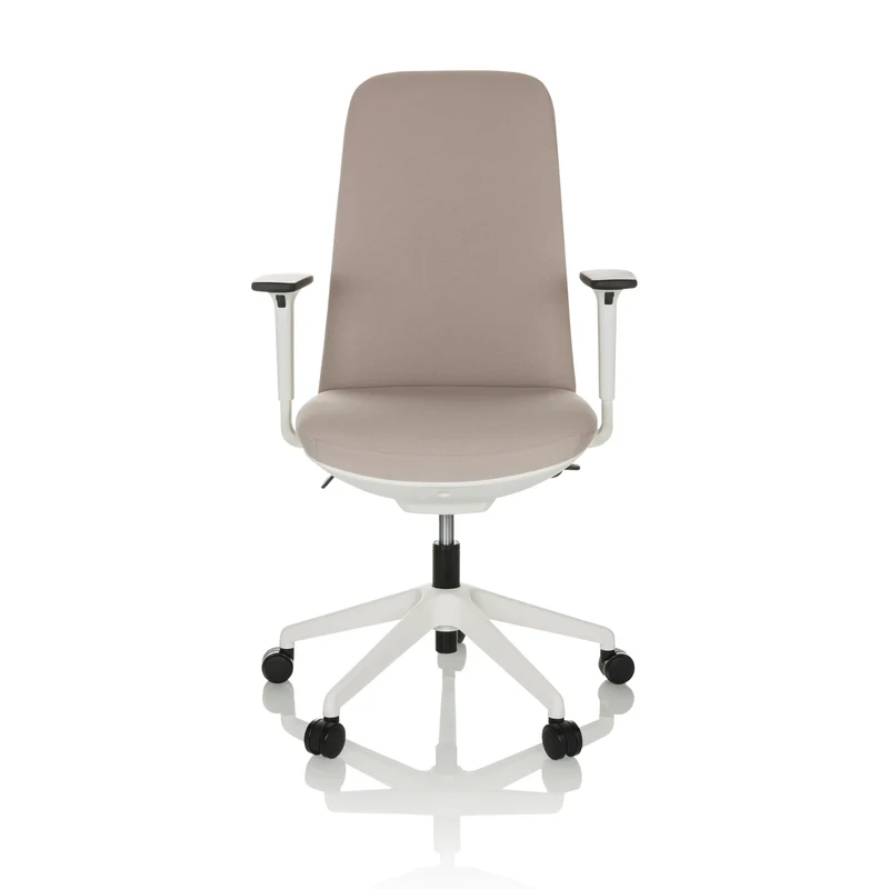 B-Ware hjh OFFICE NESTORA Bürostuhl Drehstuhl Stuhl Beige Armlehnen SIEHE TEXT/FOTO