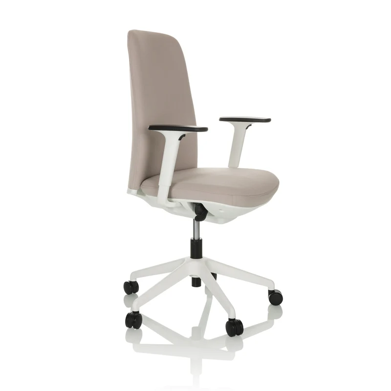 B-Ware hjh OFFICE NESTORA Bürostuhl Drehstuhl Stuhl Beige Armlehnen SIEHE TEXT/FOTO