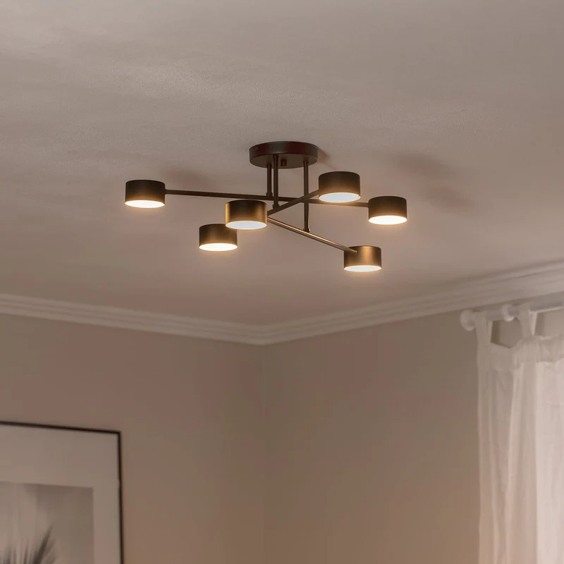 B-Ware emibig Deckenleuchte Modus 6 Stahl GX53 schwarz Lampe Leuchte SIEHE TEXT/FOTO