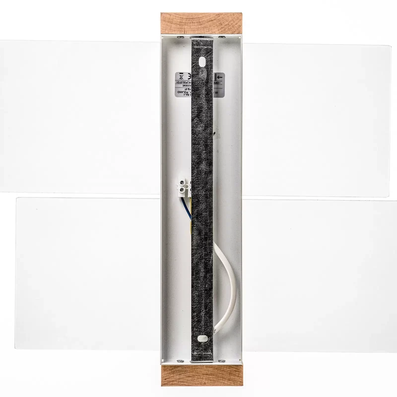B-Ware Wandleuchte Shifted 1 Glas helles Holz Wandlampe Lampe Leuchte Spot Licht E27887
