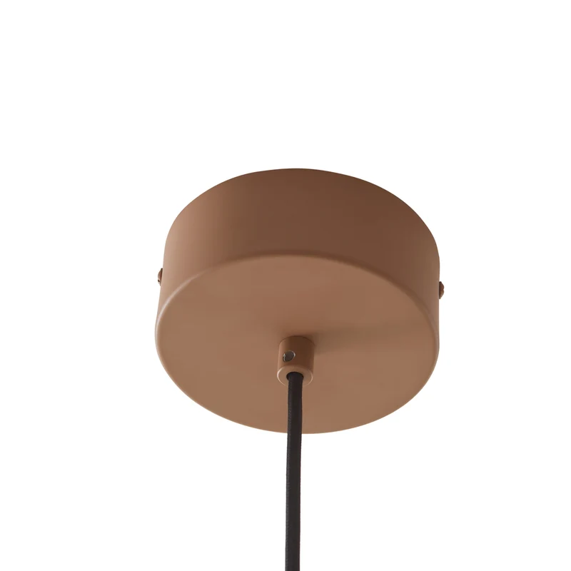 B-Ware Lucande LED-Hängeleuchte Lythara braun 50 cm Aluminium Hängelampe Lampe Leuchte